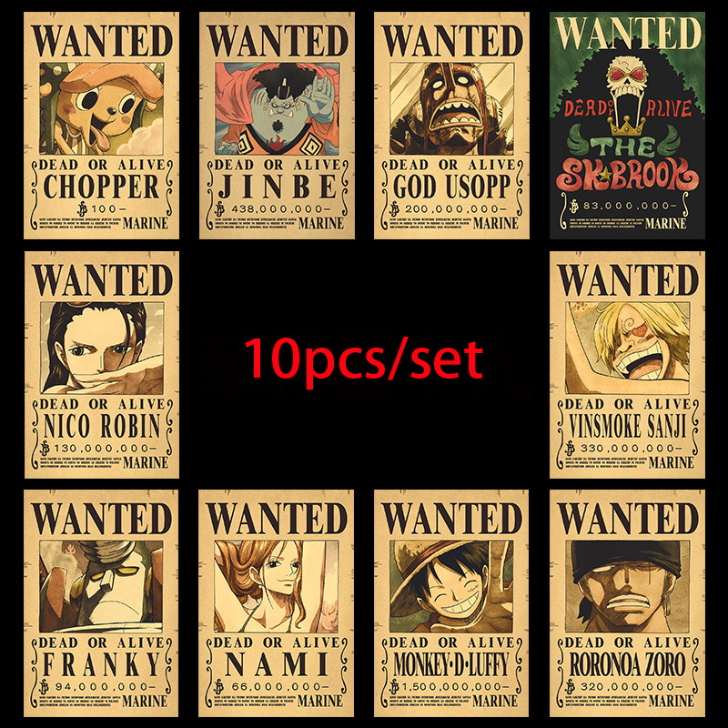 Vintage Collectible Dolls - 10pcs Anime One Piece Luffy 3