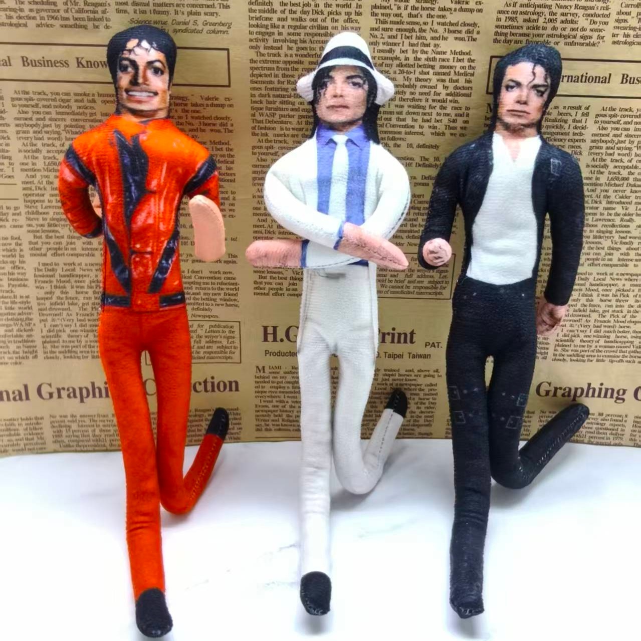 Vintage Collectible Dolls - Vintage MJ Michael Jackson Cosplay Prop