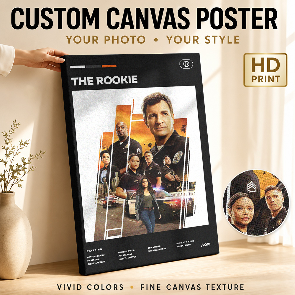 Vintage Collectible Show - The Rookie TV Show Canvas Painting