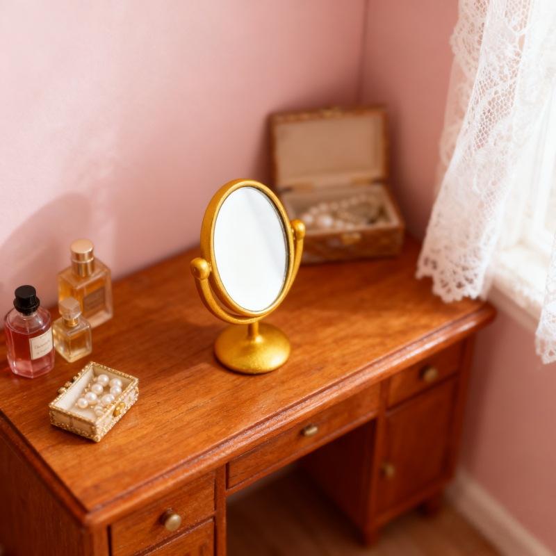 1Pcs Miniature Retro Mirror Dr - Vintage Collectible Dolls 评论和价格