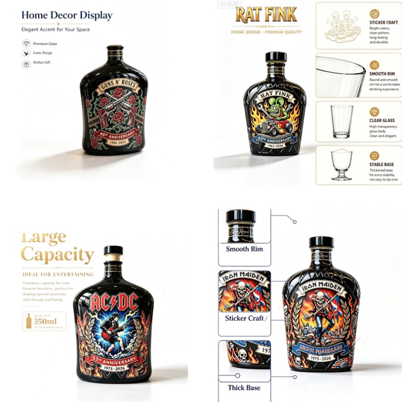 Rock  Pattern Whiskey Decanter - Vintage Collectible Liquor Bottles 评论和价格