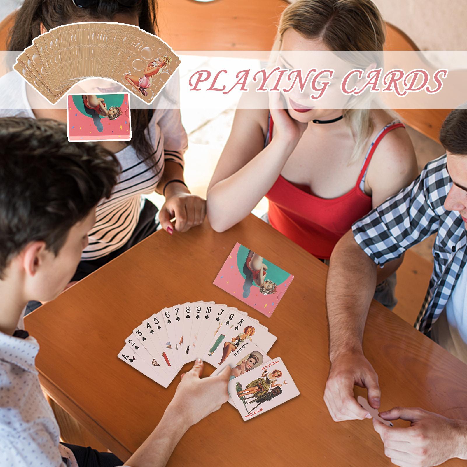 Vintage Deck Cards Retro Poker - Vintage Collectible Board Games 评论和价格