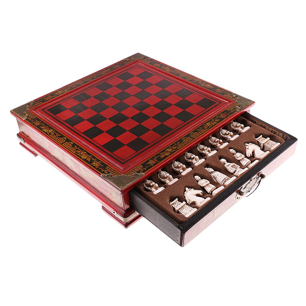 Chinese Chess Set Resin Antiqu - Vintage Collectible Board Games 评论和价格