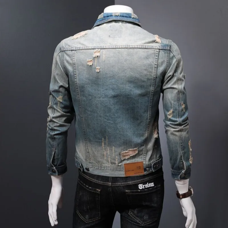 Padded Denim Jackets Man Warm  - Vintage Collectible Buttons 评论和价格