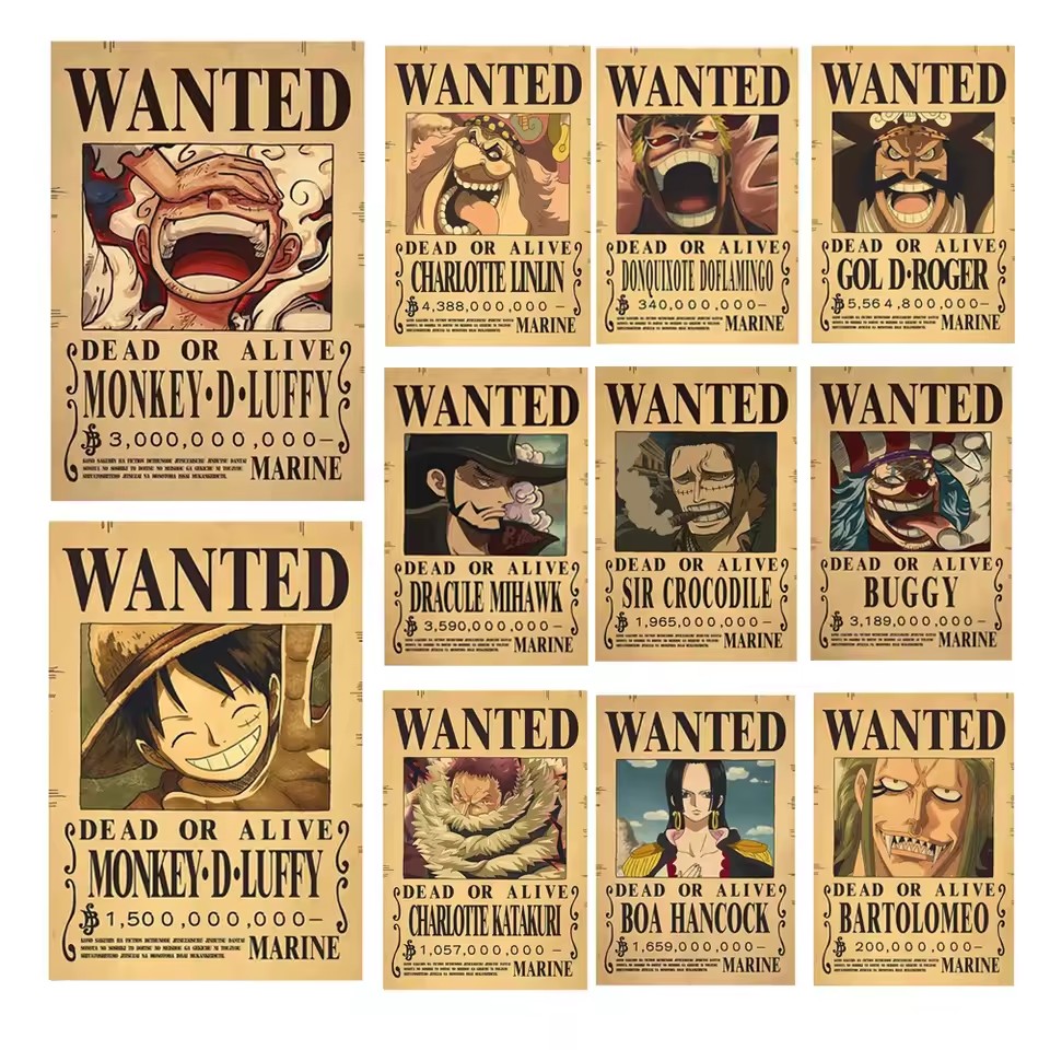 Anime One Piece Bounty Wanted  - Vintage Collectible Dolls 评论和价格