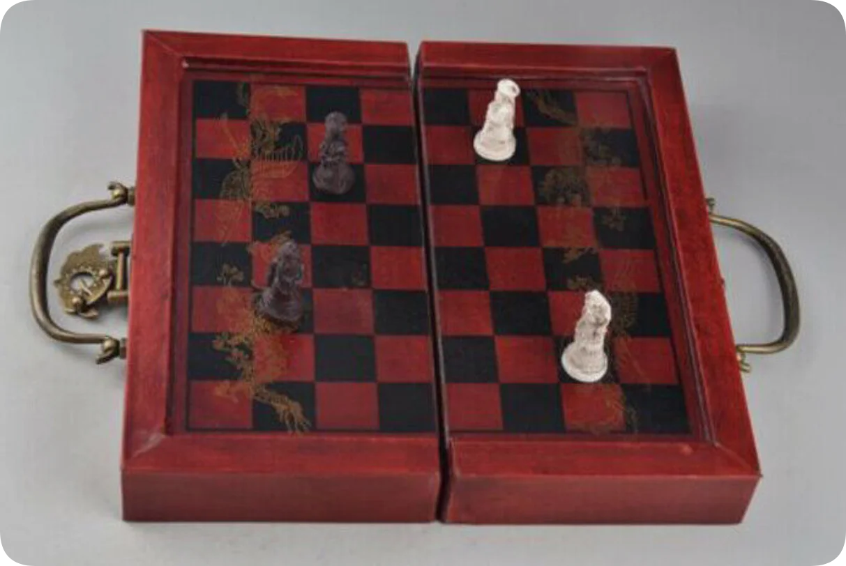 Foldable Vintage Chess Set Boa - Vintage Collectible Board Games 评论和价格