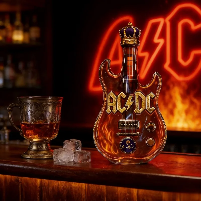 Retro Electric Guitar Shaped W - Vintage Collectible Liquor Bottles 评论和价格