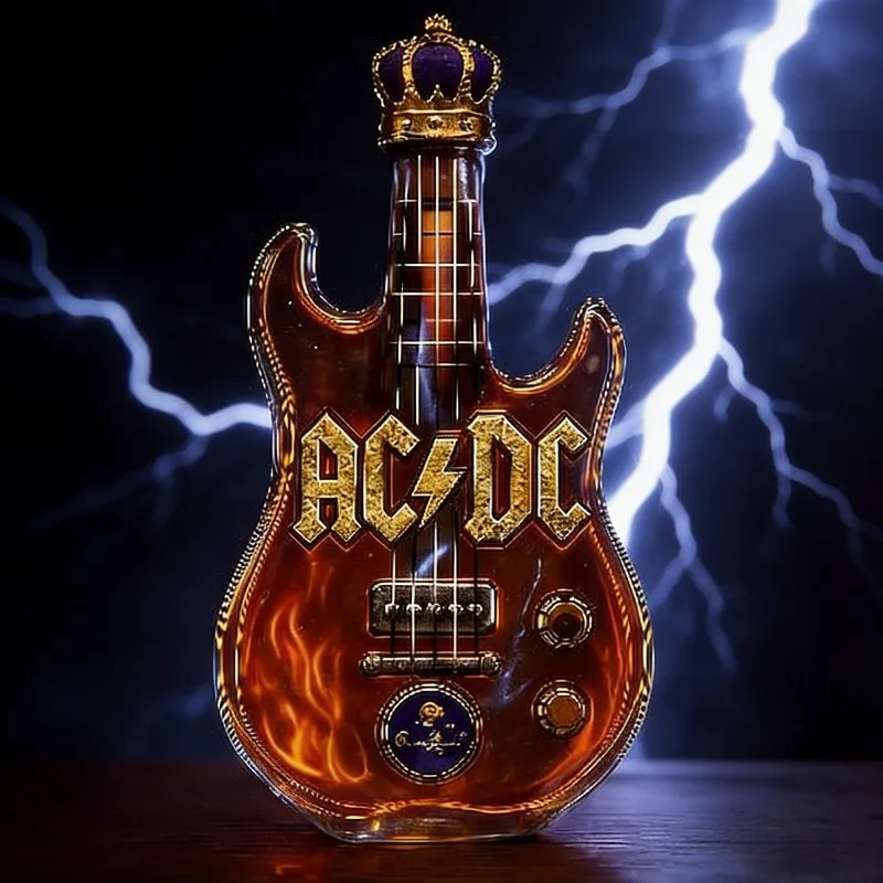 Retro Electric Guitar Shaped W - Vintage Collectible Liquor Bottles 评论和价格