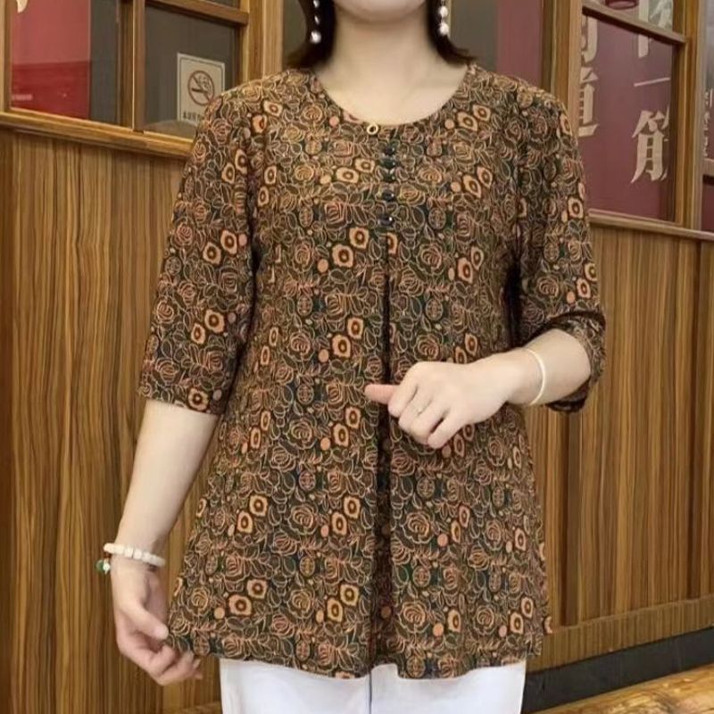 Vintage Printed T-shirt Casual - Vintage Collectible Buttons 评论和价格
