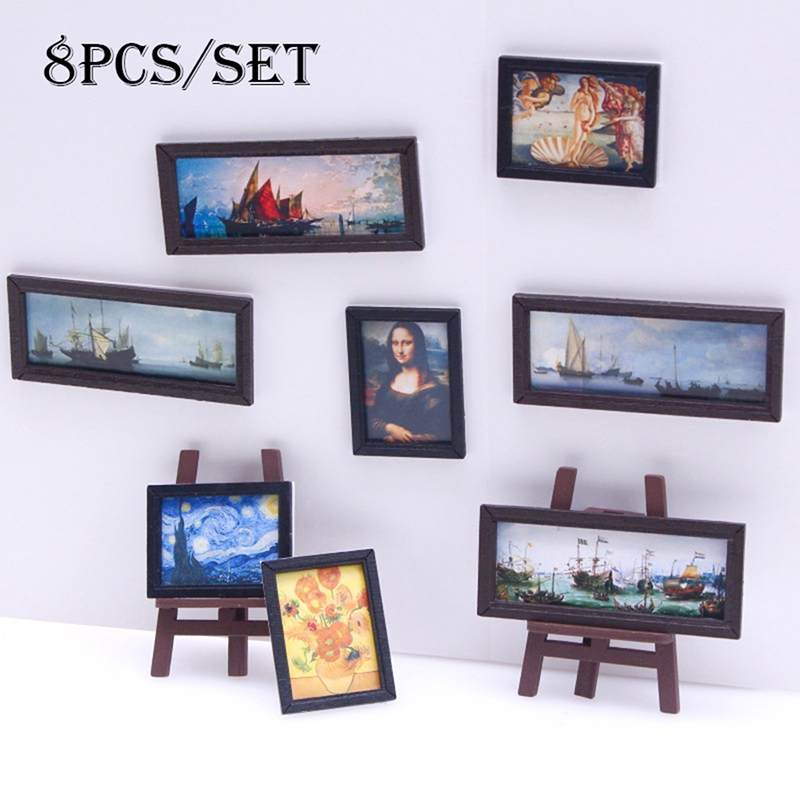 8Pcs/Set 1:12 Dollhouse Miniat - Vintage Collectible Dolls 评论和价格