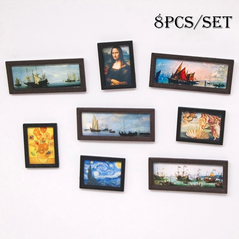 8Pcs/Set 1:12 Dollhouse Miniat - Vintage Collectible Dolls 评论和价格