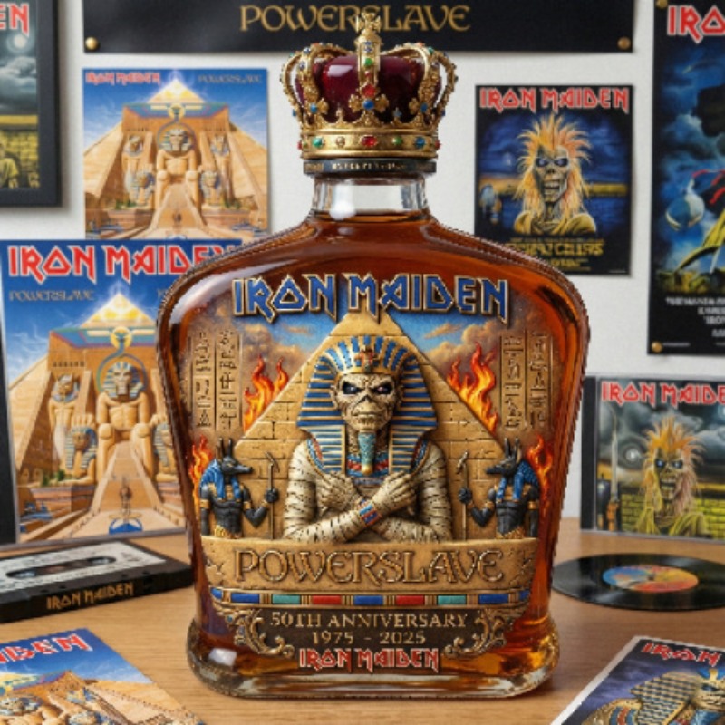 Vintage Rock Themed Mummy Scul - Vintage Collectible Liquor Bottles 评论和价格