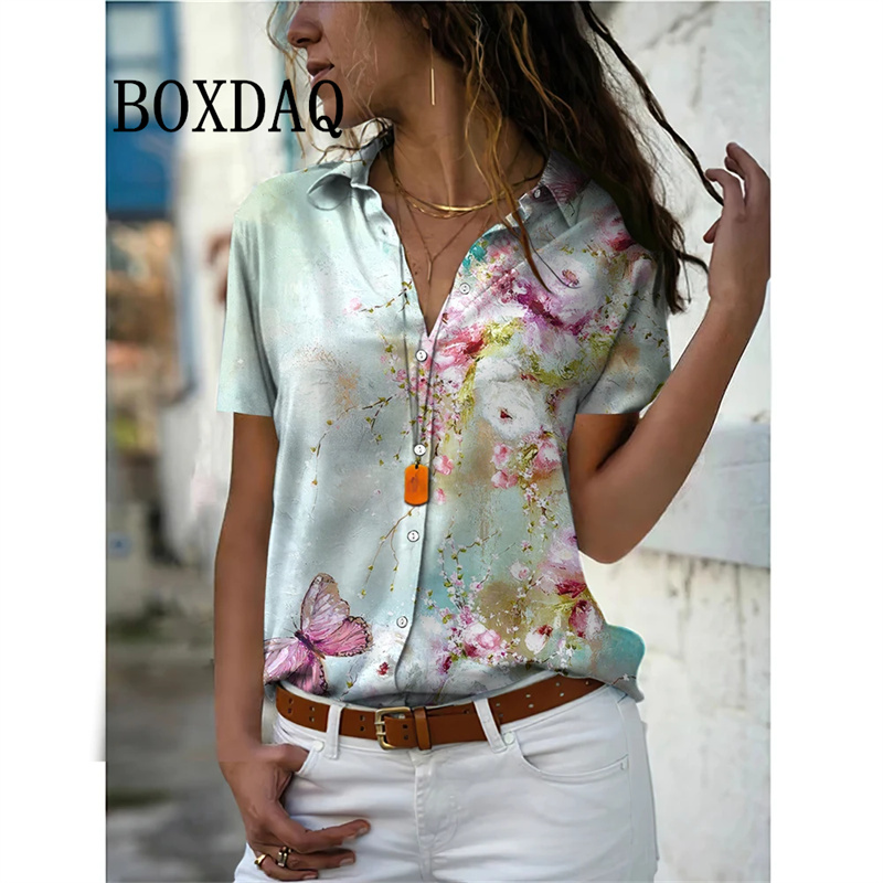 Summer Women Shirt Vintage Flo - Vintage Collectible Buttons 评论和价格
