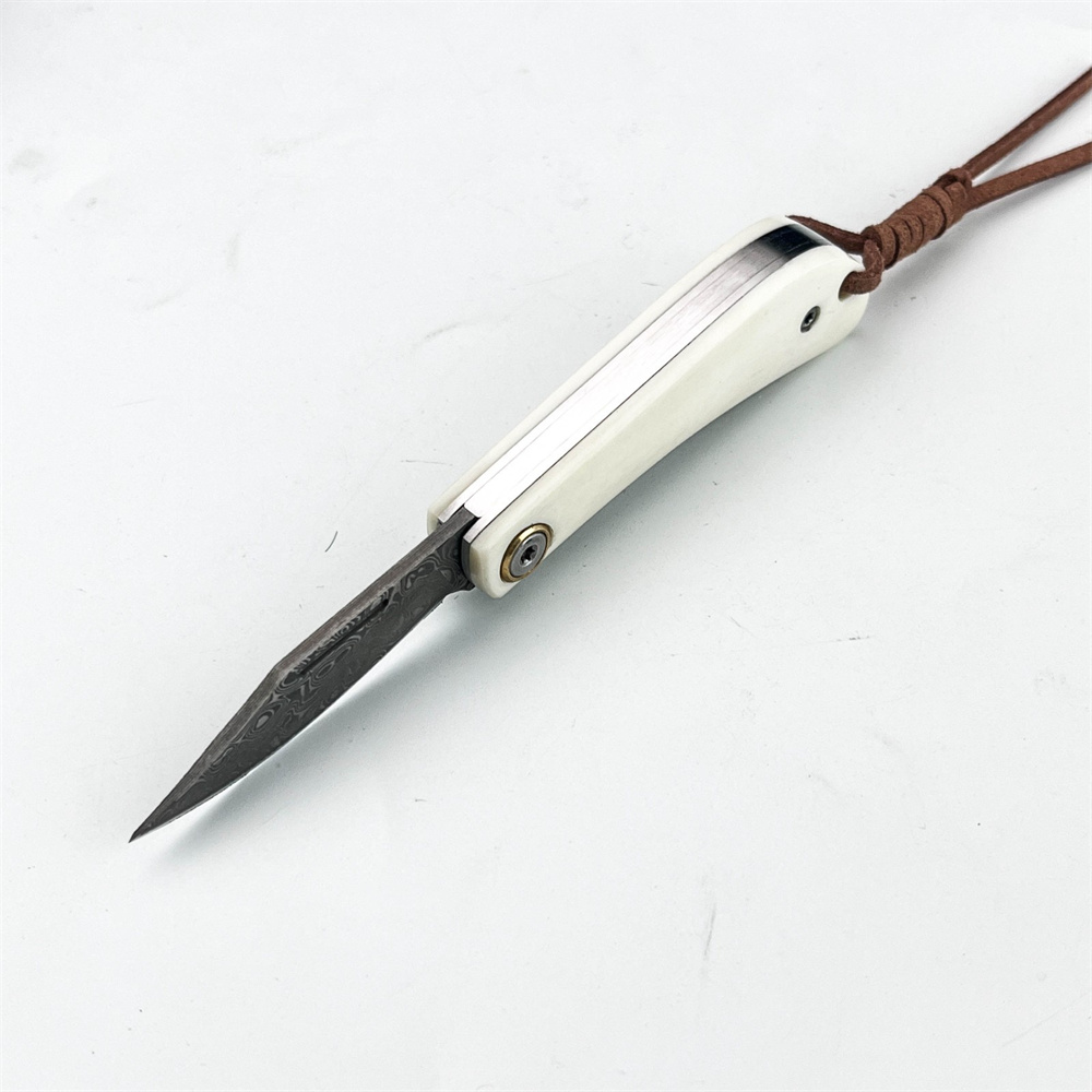 Vintage Damascus Folding EDC P - Vintage Collectible Knives 评论和价格