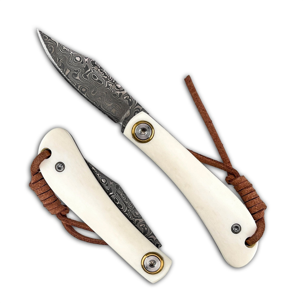 Vintage Damascus Folding EDC P - Vintage Collectible Knives 评论和价格